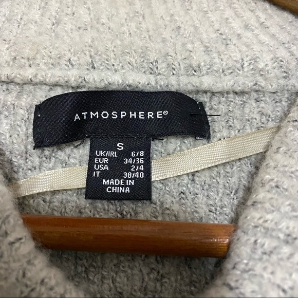 ATMOSPHERE Zip Up Fuzzy Sweater - S - Picture 8 of 10